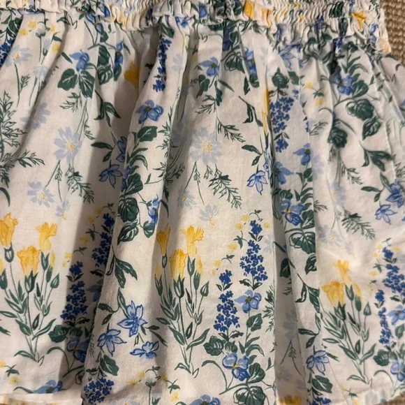 Janie and Jack Blue and Yellow Floral Blouse - Picture 2 of 3